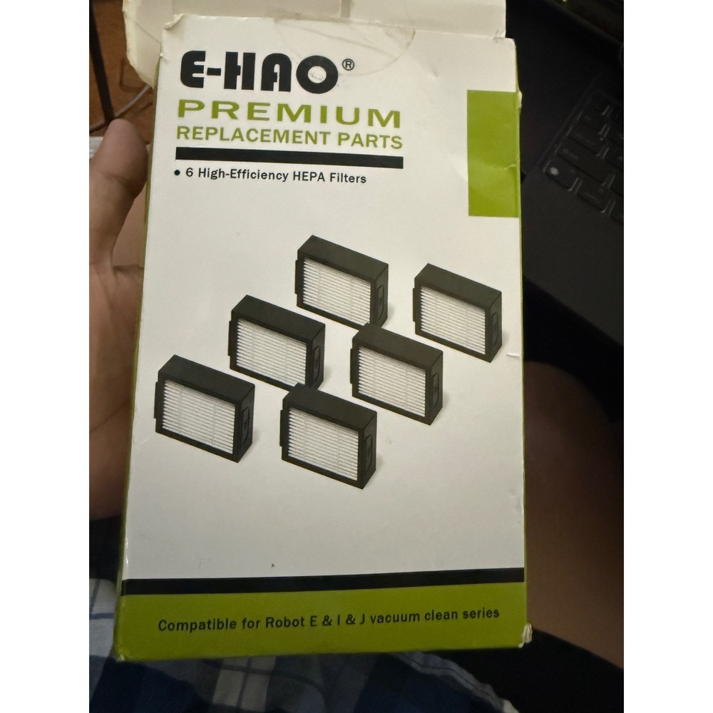 E-HAO 6 Pack HEPA Replacement Filters for Robot E I & J Vacuum Series
